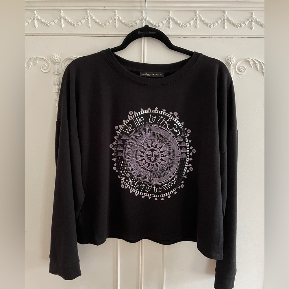 Raggs II Riches cropped long sleeve knit